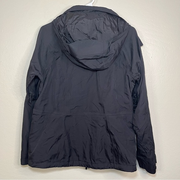 The North Face Rain Jacket Windbreaker Hooded Zip Up Nylon Black Women S - Picture 5 of 7